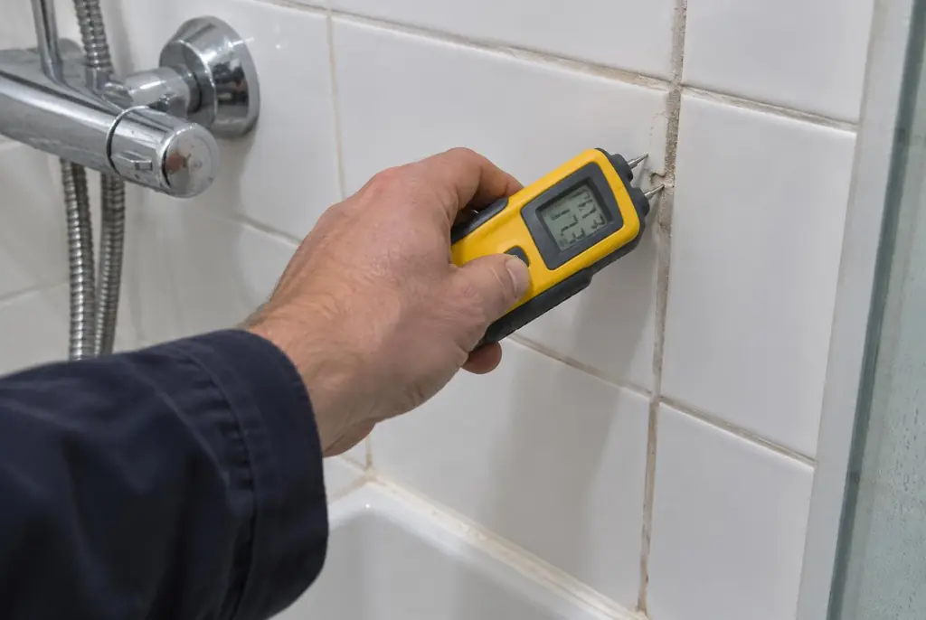 Lekdetectie Soest – vochtmeter op badkamertegels bij de douche